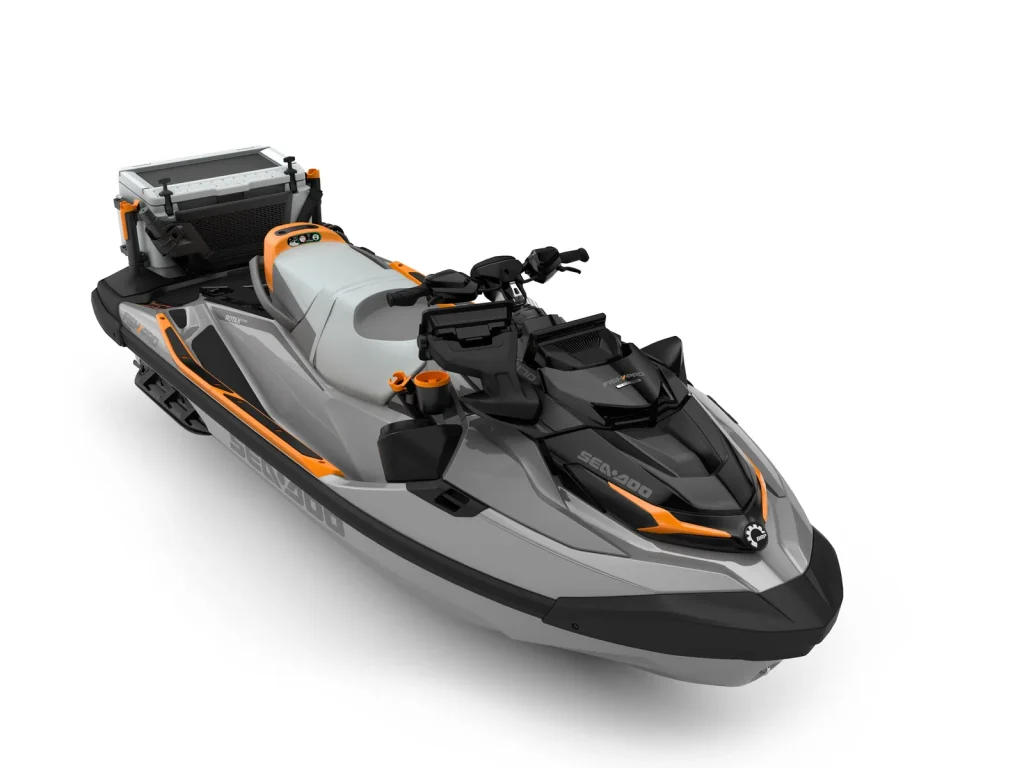 Fish Pro Trophy 170, Shark Grey Orange Crush, vista di tre quarti anteriore
