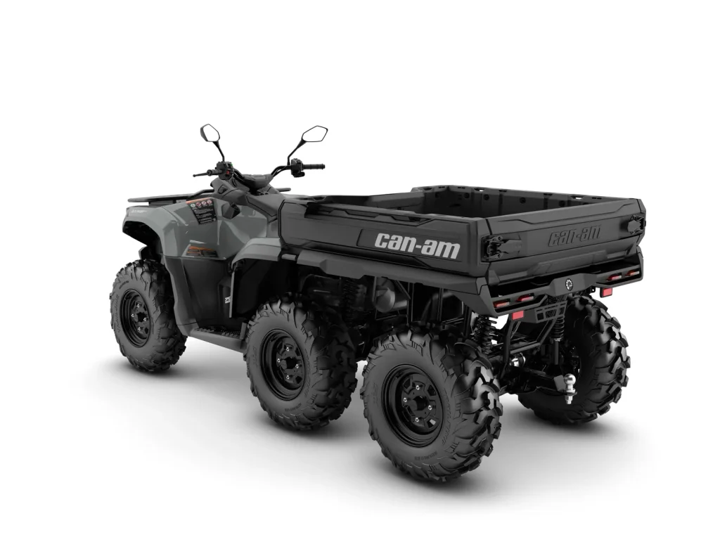 Outlander 6x6 DPS T 700, Granite Grey, vista di tre quarti posteriore