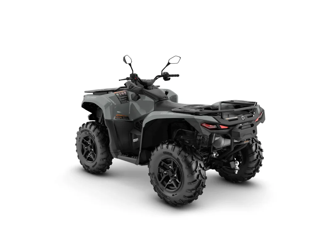 Outlander DPS T ABS 500, Granite Grey, vista di tre quarti posteriore
