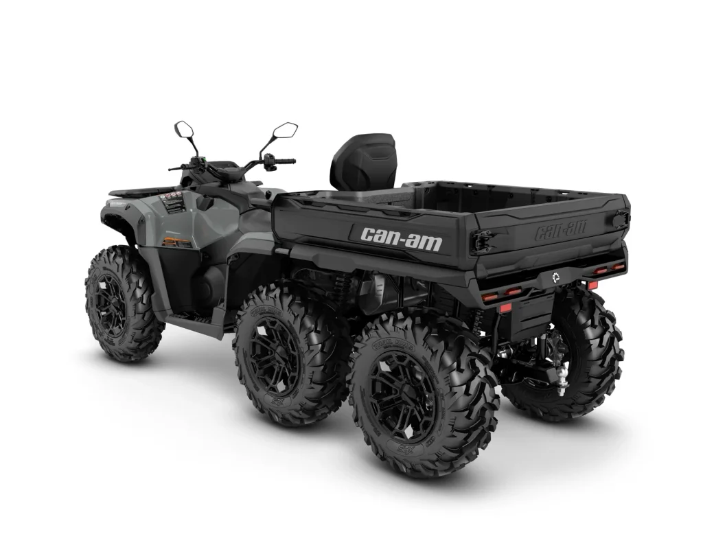 Outlander MAX 6x6 DPS T 1000, Granite Grey, vista di tre quarti posteriore