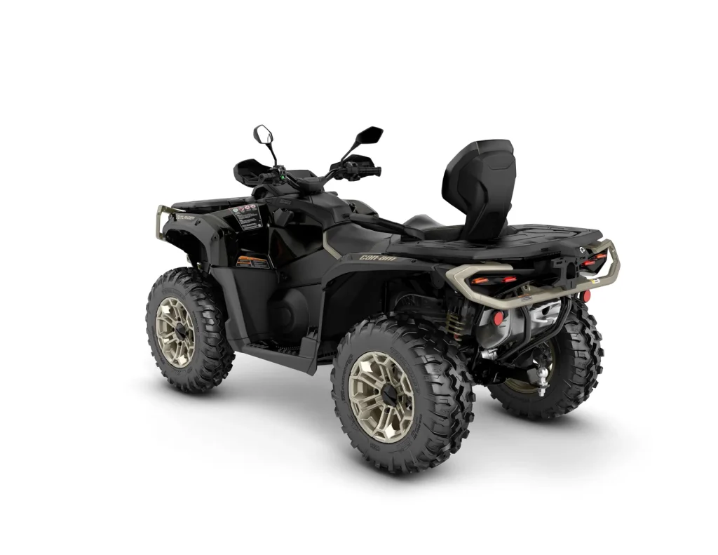 Outlander MAX LTD T ABS 1000R, Stealth Black, vista di tre quarti posteriore