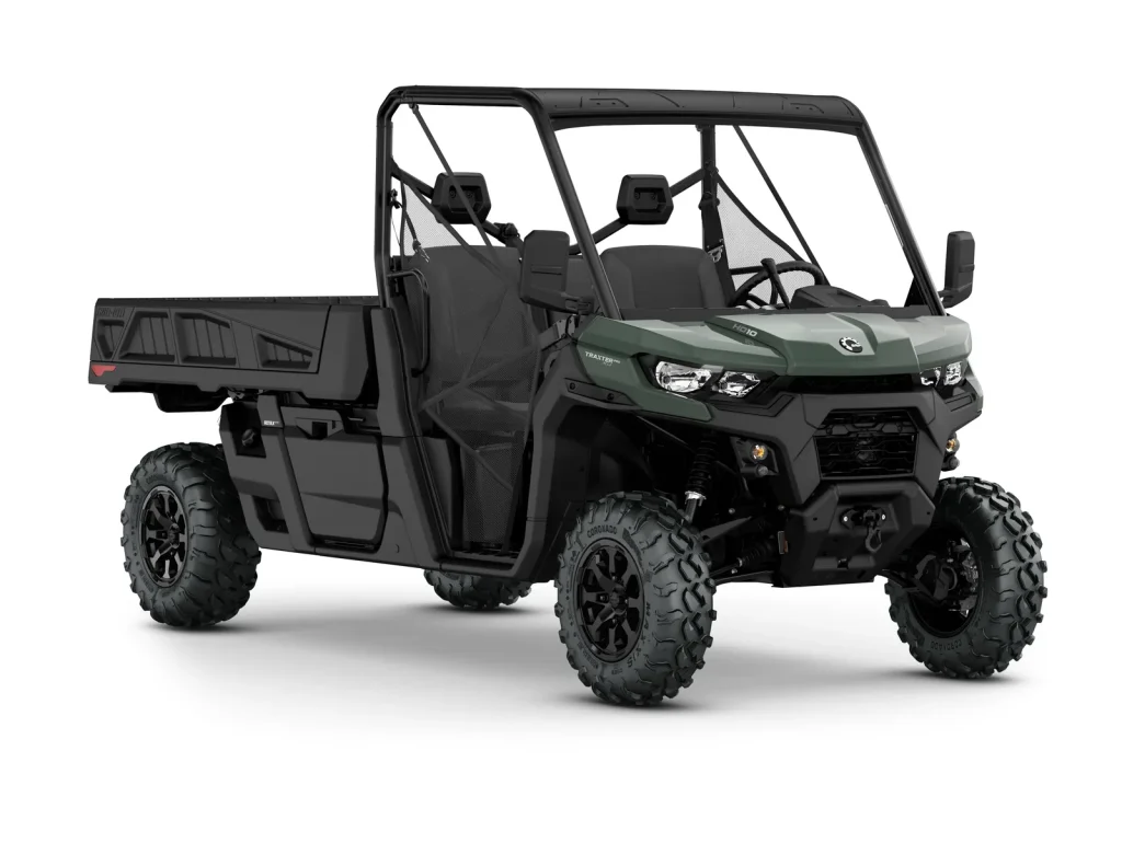 Traxter PRO XU T ABS HD10, Compass Green, vista di tre quarti anteriore