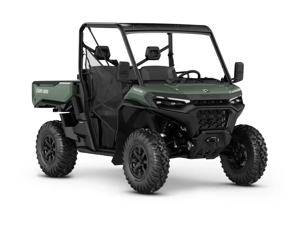 Traxter XU T ABS HD10, Compass Green, vista di tre quarti anteriore