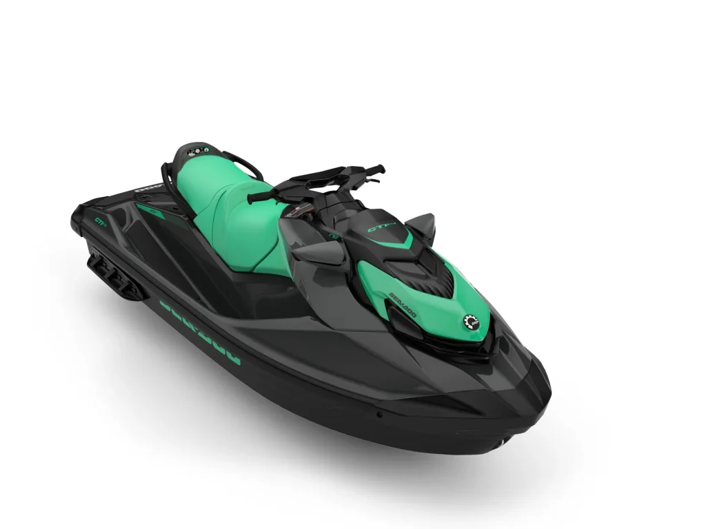 GTI SE 170, Eclipse Black / Laguna Green, vista di tre quarti anteriore