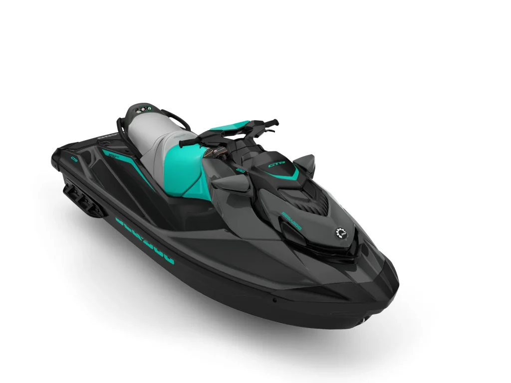 GTR 230, Eclipse Black / Reef Blue, vista di tre quarti anteriore