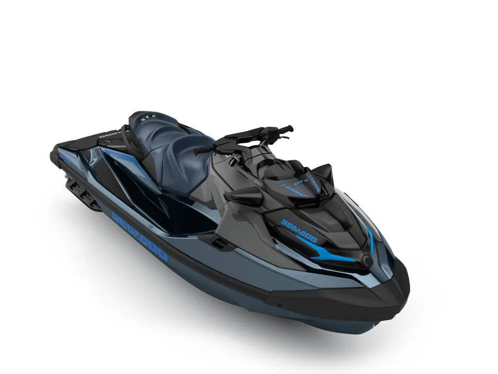 GTX 230, Blue Abyss / Gulfstream Blue, vista di tre quarti anteriore