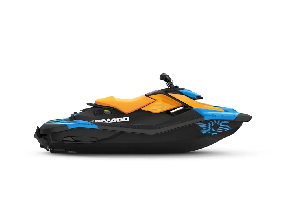 Spark X Trixx 110 For 1, Gulfstream Blue / Orange Crush, vista laterale